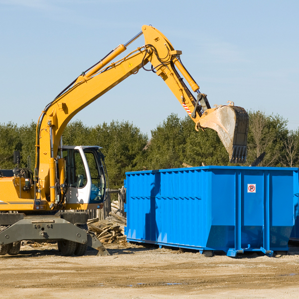 what are the rental fees for a residential dumpster in Monterey IN